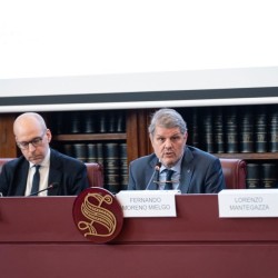 Direttore Generale ENAC, D'Orsogna Alexander - Capo Unità osservatorio per il coordinamento e prevenzione delle crisi e l’assistenza alle vittime di incidenti e sinistri nei trasporti del Ministero dei Trasporti spagnolo, Fernando Moreno Mielgo - Security Manager SACBO S.p.A. Aeroporto di Milano-Bergamo, Lorenzo Mantegazza